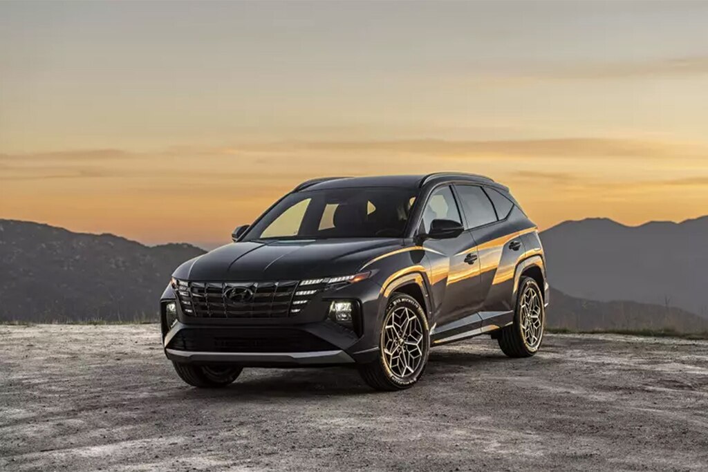 2022 Hyundai Tuscon N-Line Front Left Side in Grey